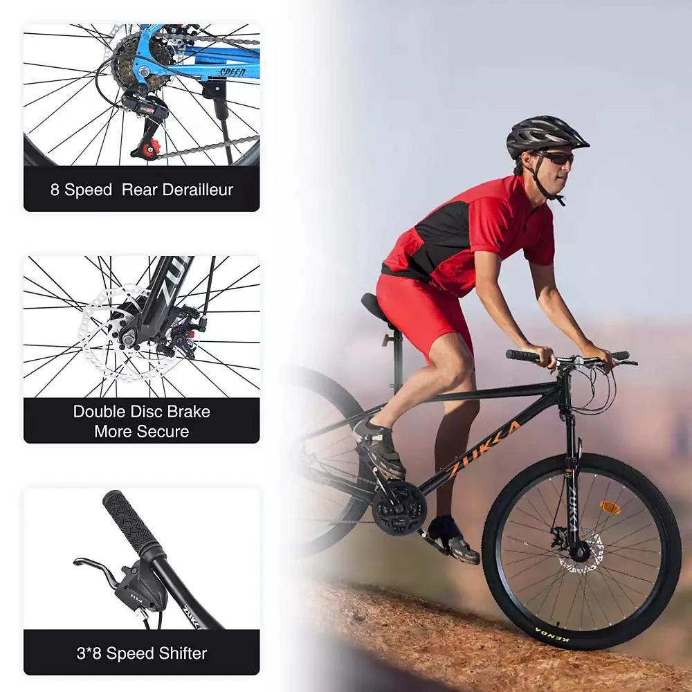 Streamdale Furniture Streamdale 26" Mountain Bike, 24-Speed, KENDA Tires 4