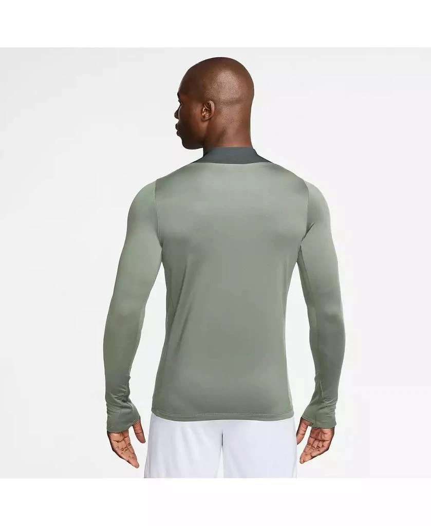 NIKE Men's Green Chelsea 2025/26 Strike Drill Raglan Quarter-Zip Long Sleeve Sweatshirt 2