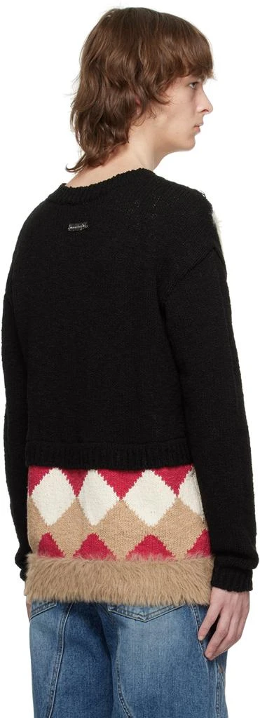 ANDERSSON BELL Black Argyle Sweater 3