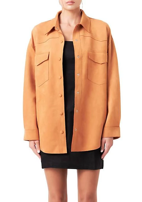 Grey Lab Lab Oversized Suede Shirt 1