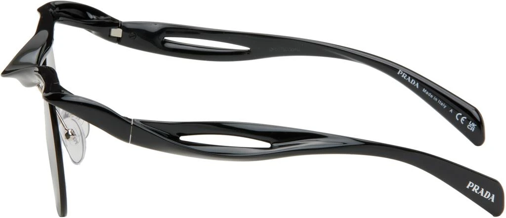 Prada Black Twisted Frame Circle Sunglasses 3
