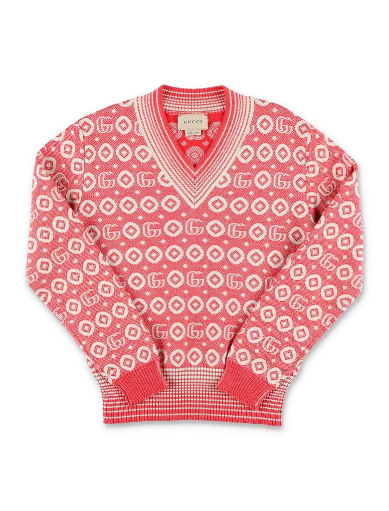 Gucci Kids Gucci Kids Double G Jacquard Knitted Jumper