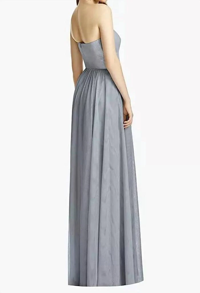 Dessy Soft Tulle Gown In Platinum 2