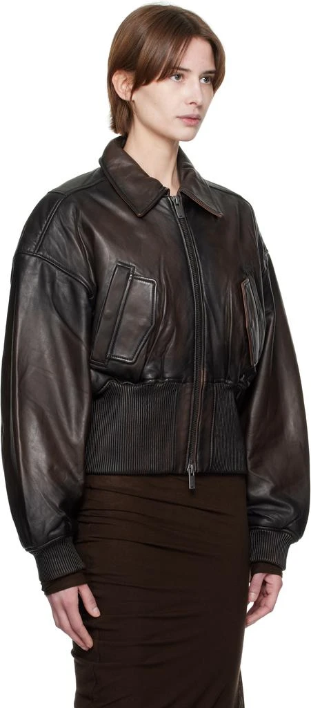 Holzweiler Brown Saphra Leather Jacket 2