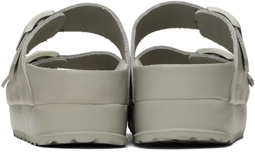 Birkenstock Gray Arizona Flex Platform Sandals