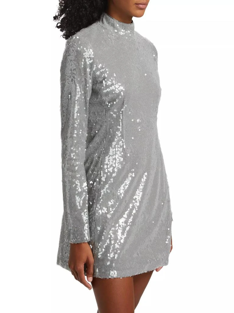 Nicholas the Label Daphne Sequin Long-Sleeve Minidress 4