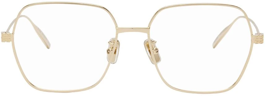 Givenchy Gold Square Glasses 1