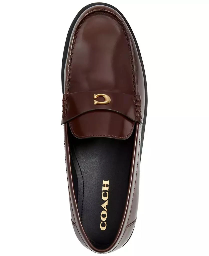 Coach Women's Jocelyn Leather Loafer Flats 4