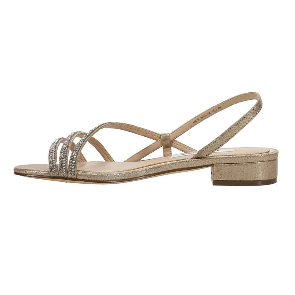 Nina Skylee Metallic Rhinestone Strappy Sandals 3