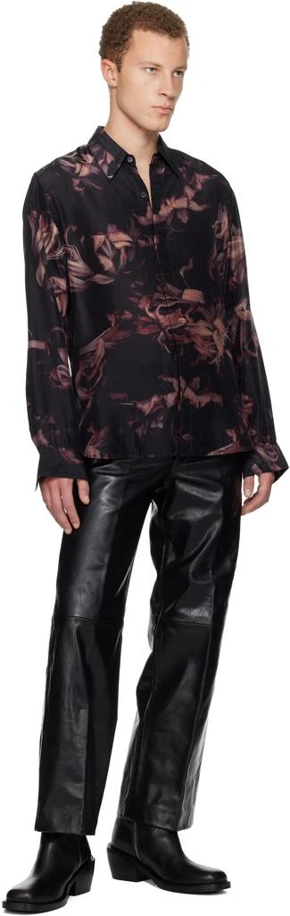 Dries Van Noten Black Nerine All-Over Print Shirt 4