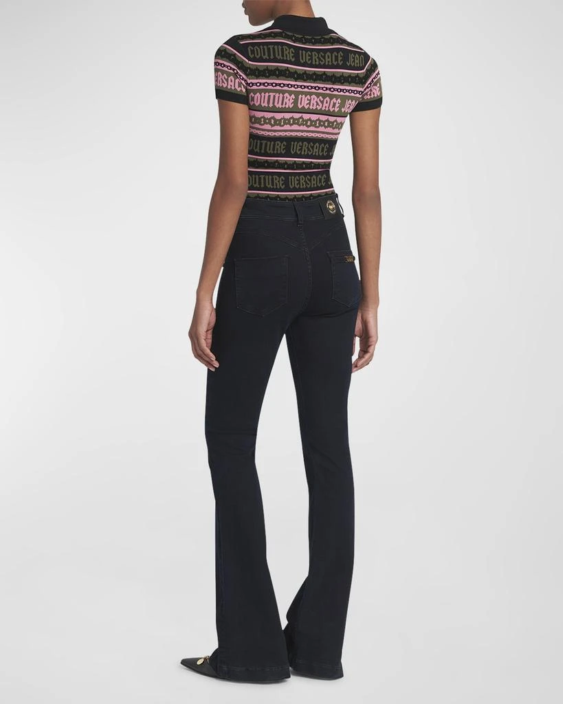 Versace Mid-Rise Bootcut Jeans 4