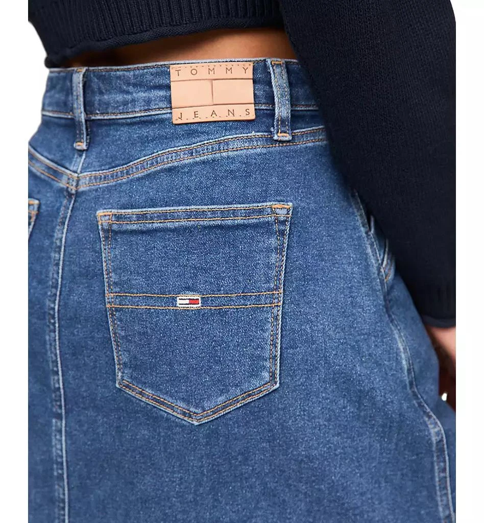 Tommy Jeans Women's A-Line Seam-Detail Denim Skirt 2
