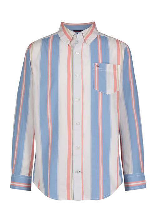 Tommy Hilfiger Hilfiger Boys 8 20 Bold Stripe Button Down Shirt