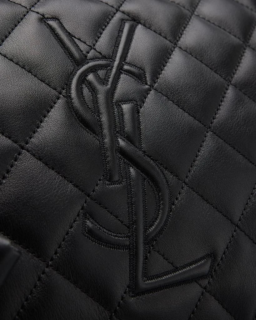 Yves Saint Laurent ES Giant Travel Bag in Smooth Quilted Leather with Gold Hardware 5