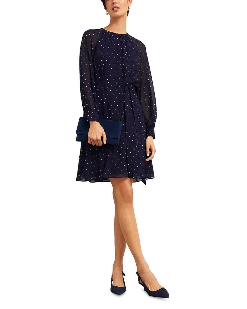 HOBBS LONDON Rosie Dot Print Dress 6