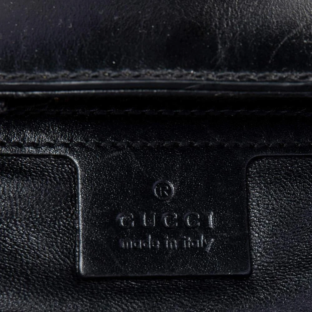 Gucci Gucci Black Leather Lady Buckle Tote 9