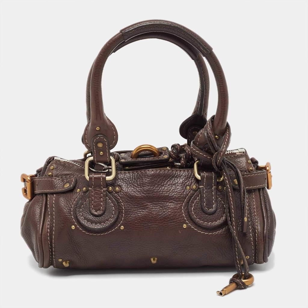 Chloe Chloe Dark Brown Leather Mini Paddington Satchel