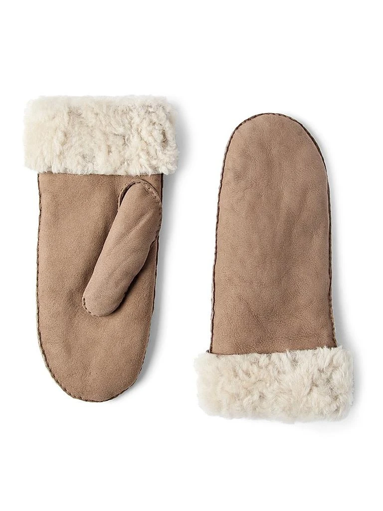 Brunello Cucinelli Fuzzy Shearling Mittens