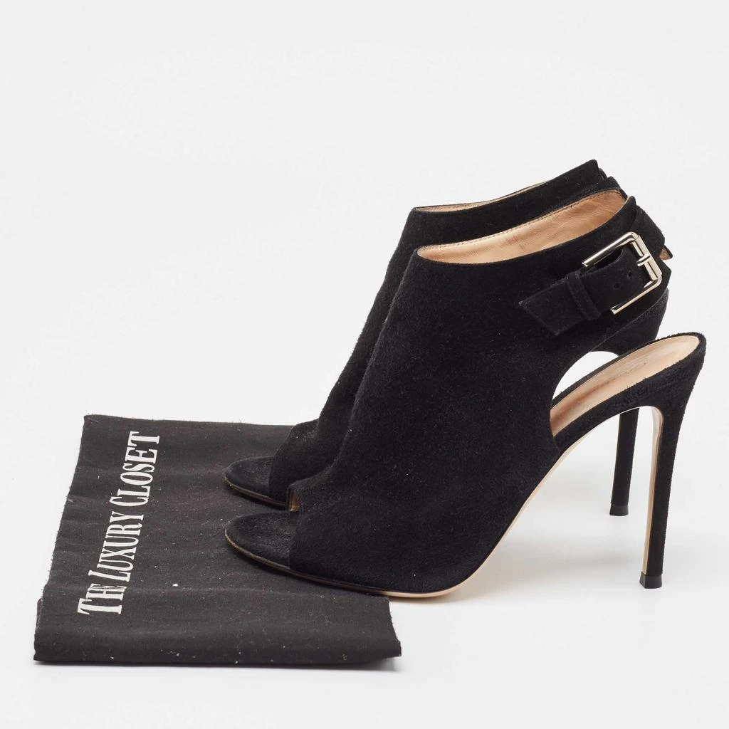 Gianvito Rossi Gianvito Rossi Black Suede Open Toe Slingback Sandals Size 38.5 9