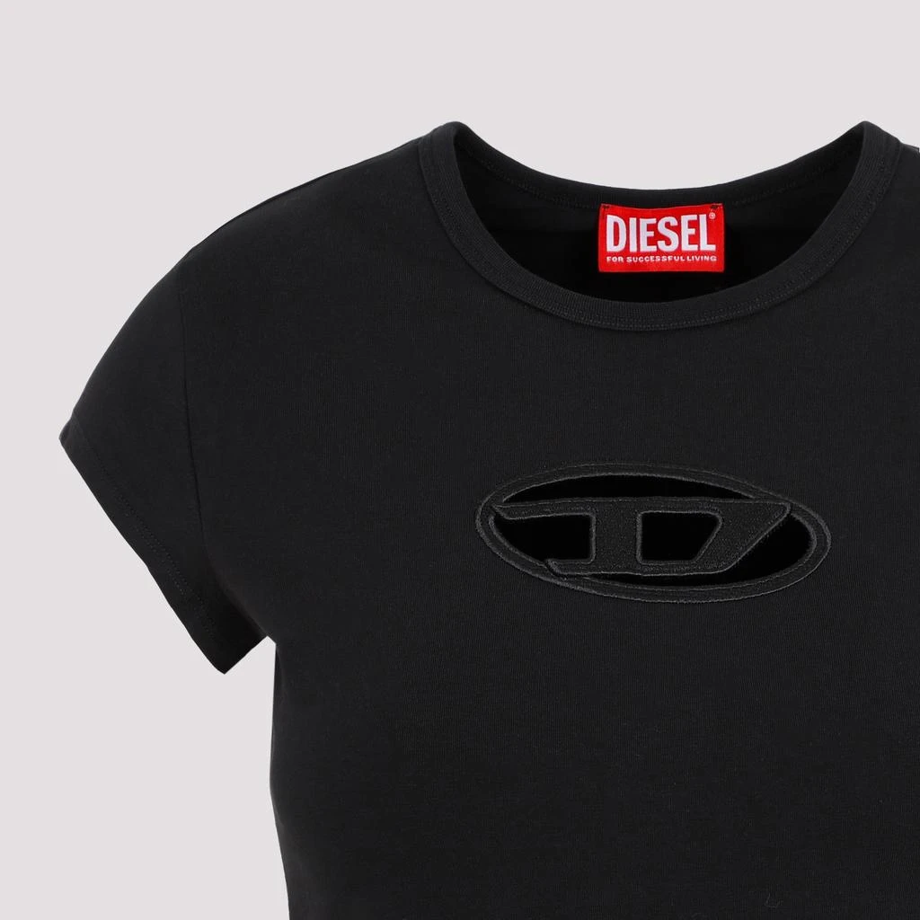 Diesel BLACK T-ANGIE T-SHIRT 4