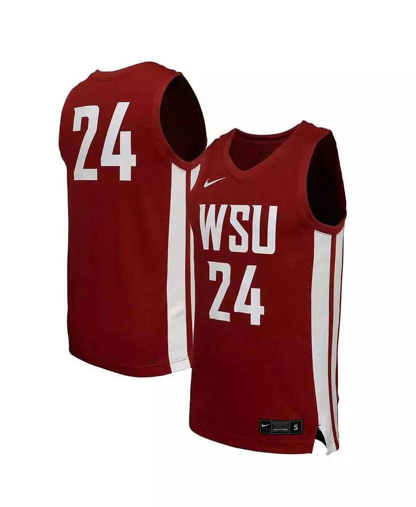 NIKE Men's Crimson Washington State Cougars Replica Basketball Jersey 1