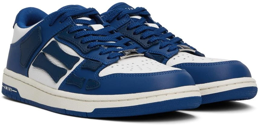AMIRI Blue & White Skel Top Low Sneakers 4