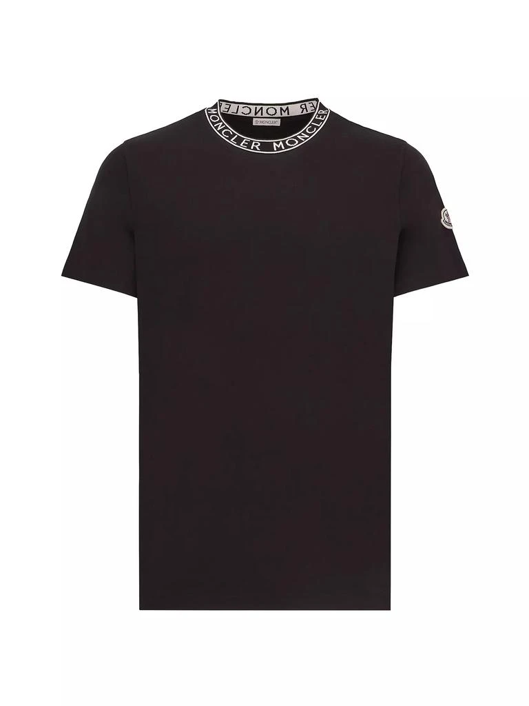 Moncler Logo Knit Neck T-Shirt 1