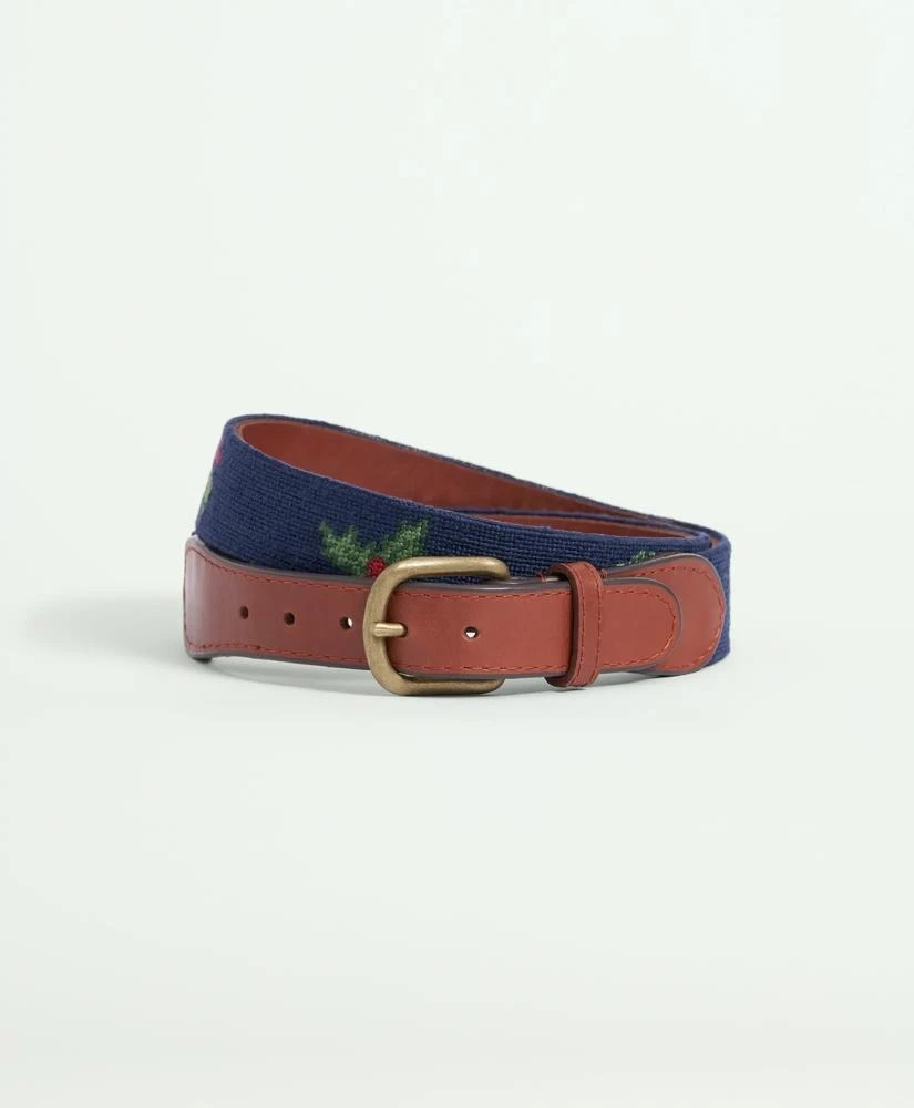 Brooks Brothers Smathers & Branson Needlepoint Belt