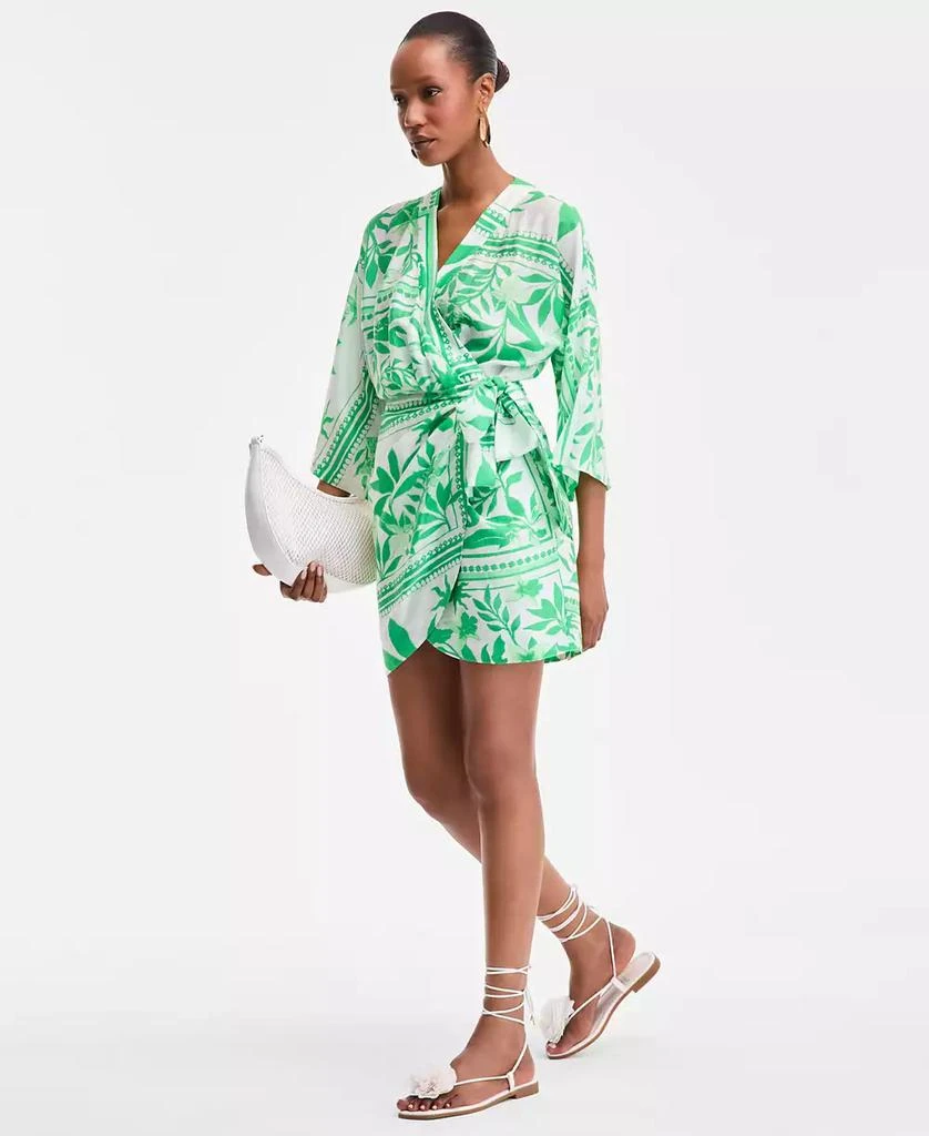 INC International Women's Printed Side-Tie Mini Dress, Exclusively at Macy's 2