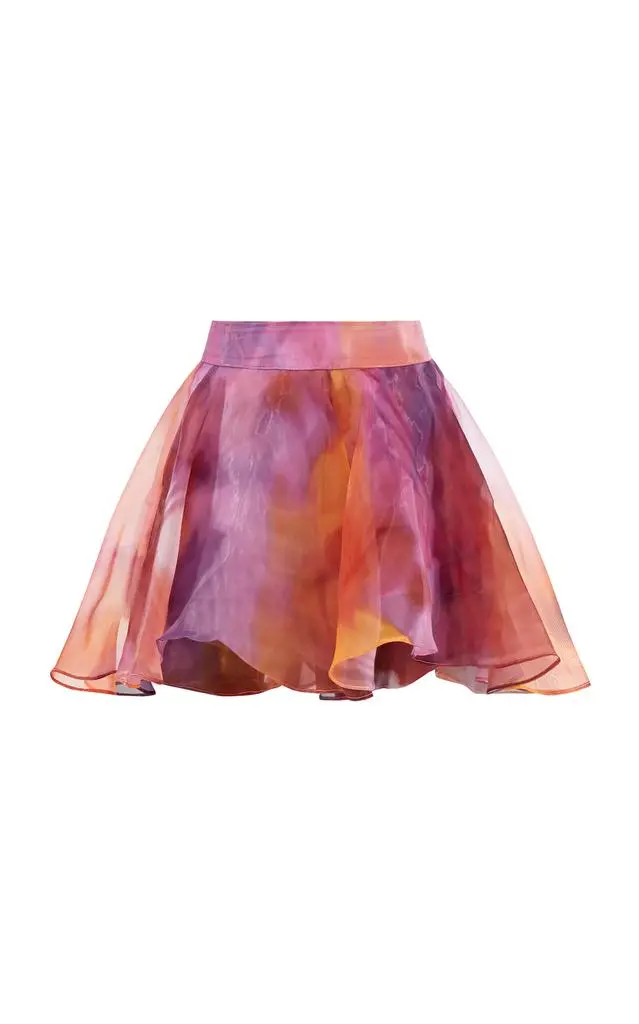 Andrea Iyamah Andrea Iyamah - Flared Organza Shorts - Print - L - Moda Operandi from Fashion US