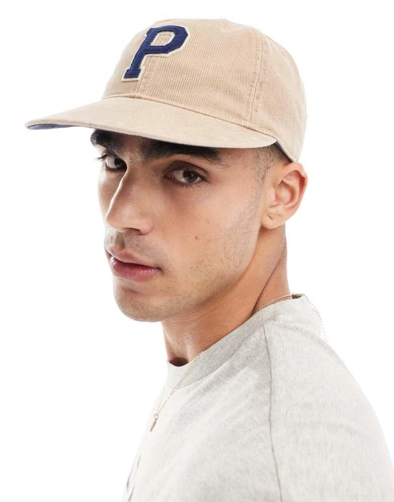 Ralph Lauren Polo Ralph Lauren authentic large P twill baseball cap in tan 3