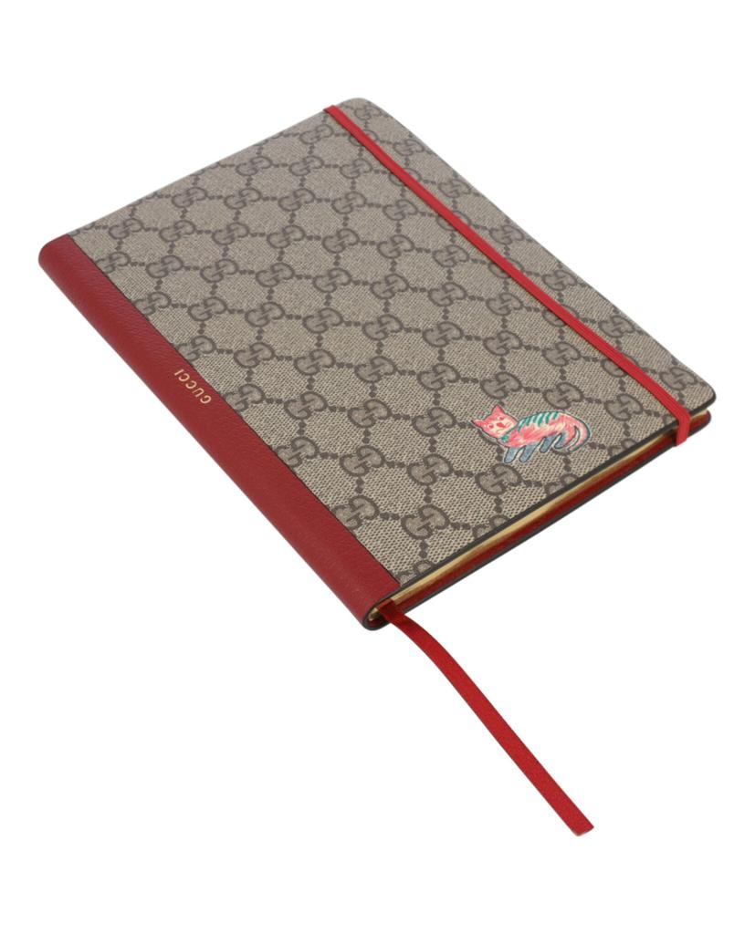 Gucci GG Supreme And Whimsy Derpy Cat Notebook