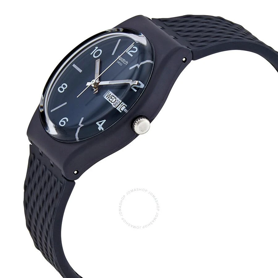 Swatch Laserata Quartz Dark Blue Dial Unisex Watch GN725 2