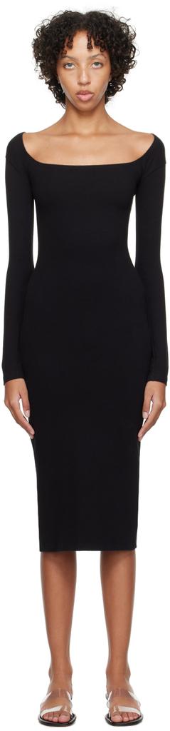 Gil Rodriguez Black 'El Tigre' Midi Dress