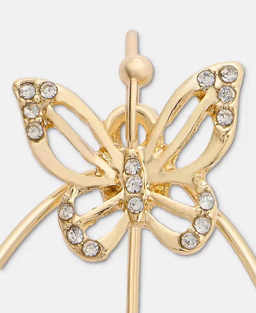 Lonna 
Lilly Gold-Tone Butterfly Beaded Teardrop Drop Earrings 4