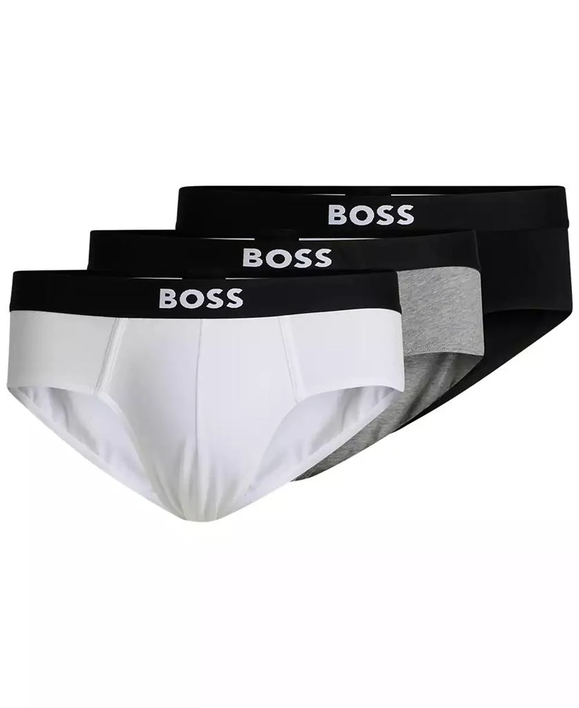 Hugo Boss HUGO by Hugo Boss Men's 3-Pack Logo Briefs 1