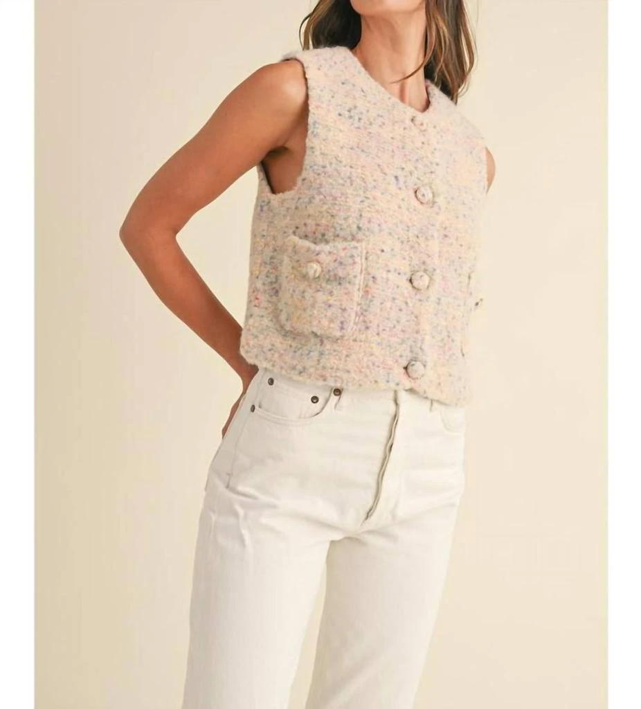 MABLE Mable - Button Down Sweater Vest 2