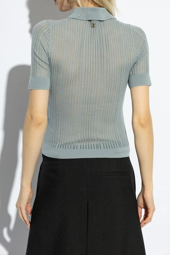 Chloé Chloé Fitted Knit Polo Shirt 3