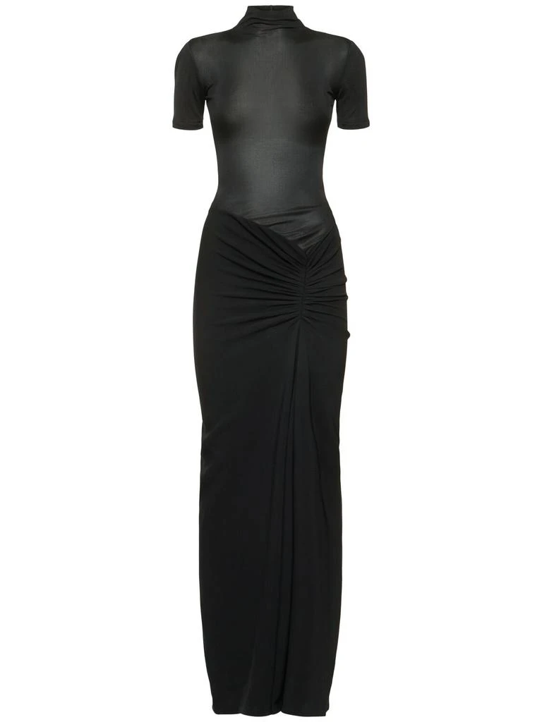 Christopher Esber Fusion Ruched Faille T-shirt Gown - Dresses & Skirts -  BeyondStyle
