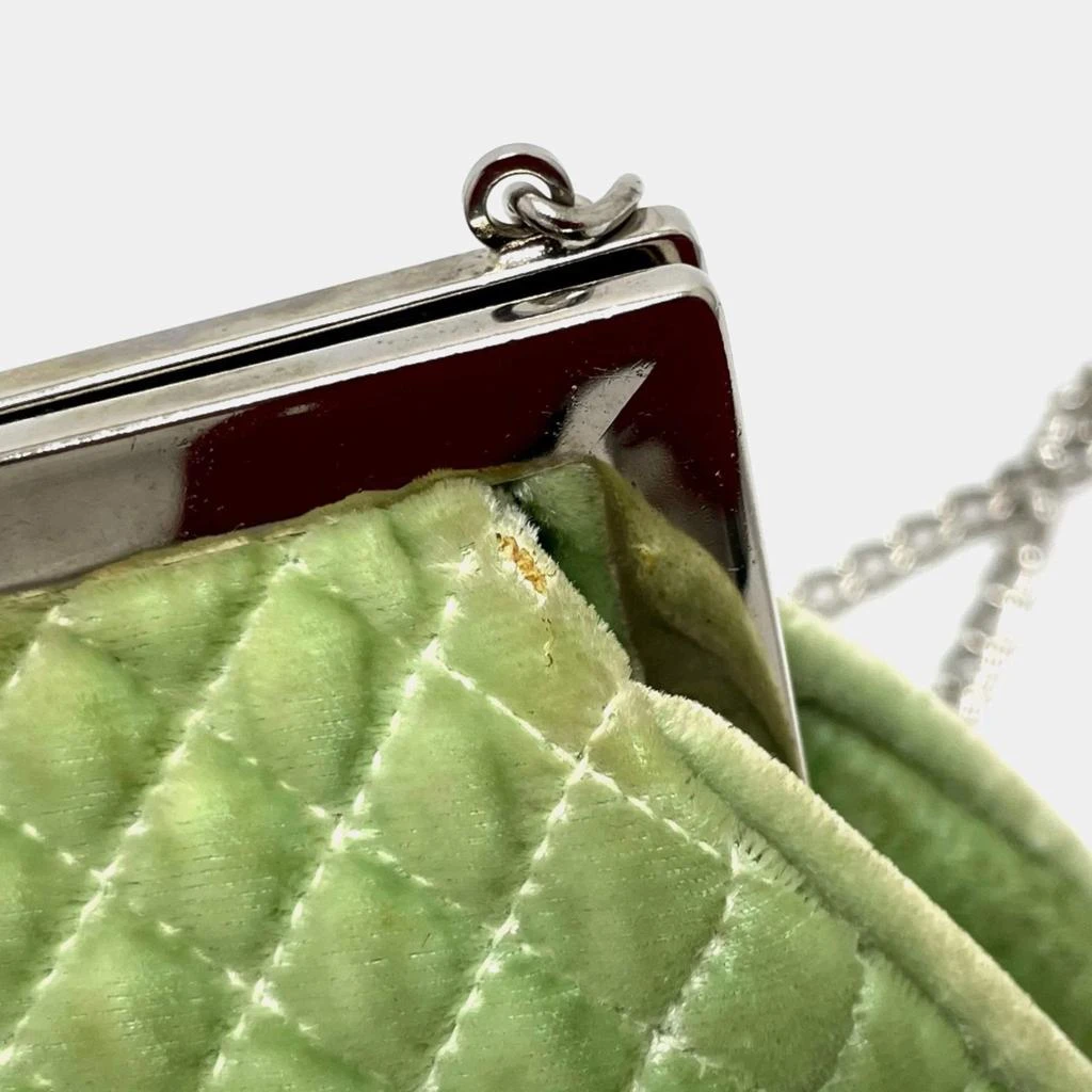 Chanel Chanel Green CC Mark Kisslock Bag Chain Shoulder Bag 5