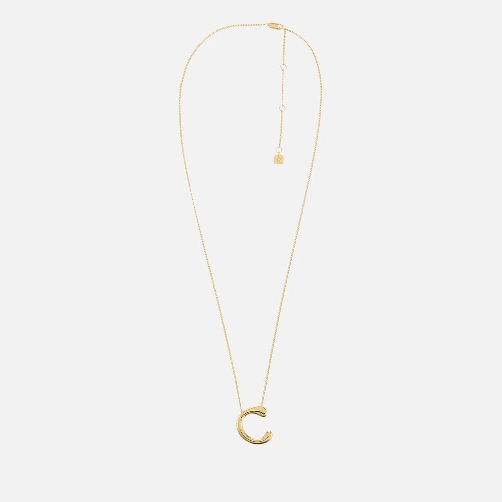 ASTRID & MIYU Astrid & Miyu Initial Bold 18K Gold-Plated Necklace 1