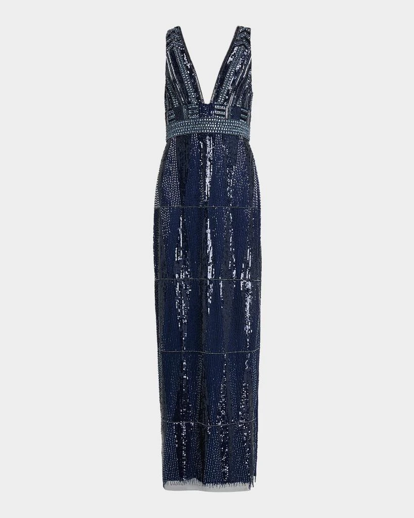 blue dress for baby girl Aidan Mattox