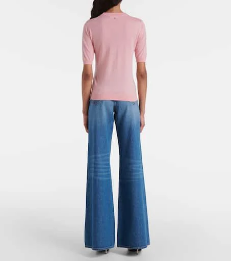 Versace Logo jacquard knitted top 3