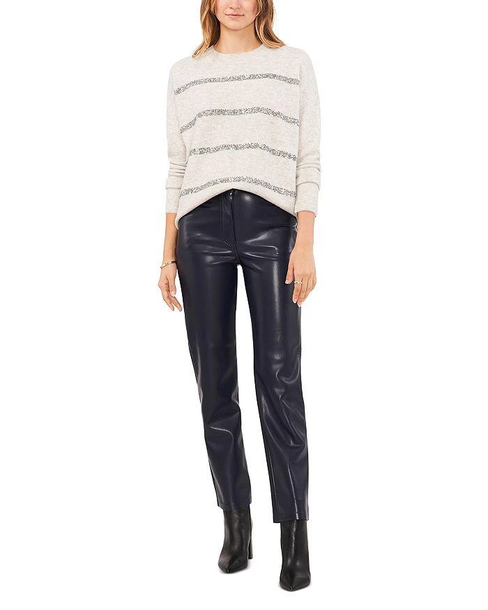 Vince Camuto Sequin Stripe Rib Knit Sweater 2
