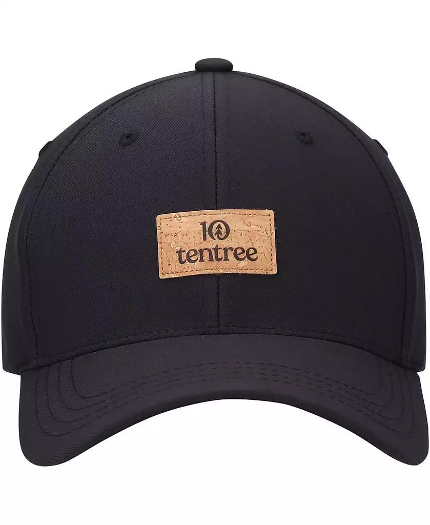 tentree Men's Black Cork Patch Destination Elevation Snapback Hat