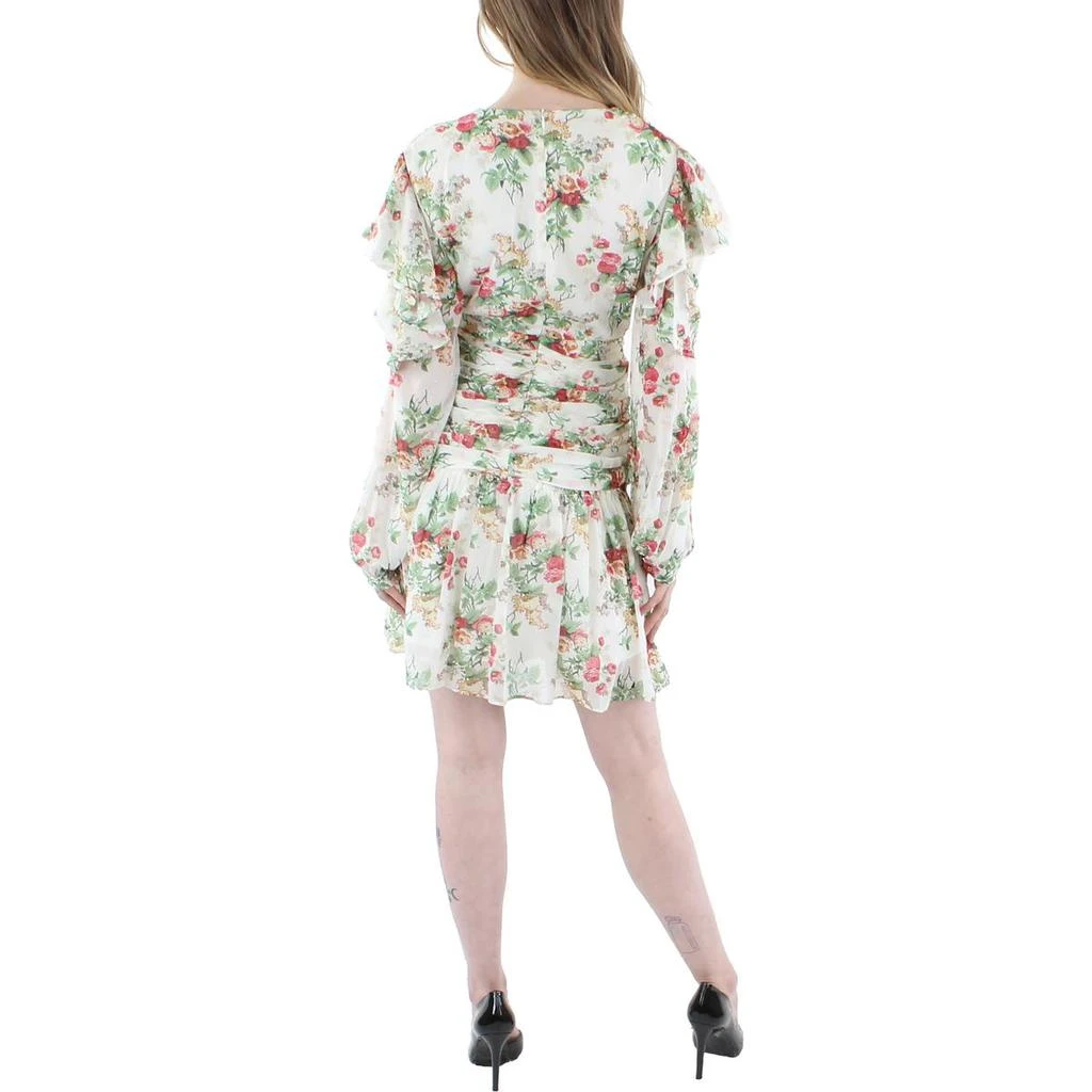 Beulah Womens Ruffled Short Shift Dress 2