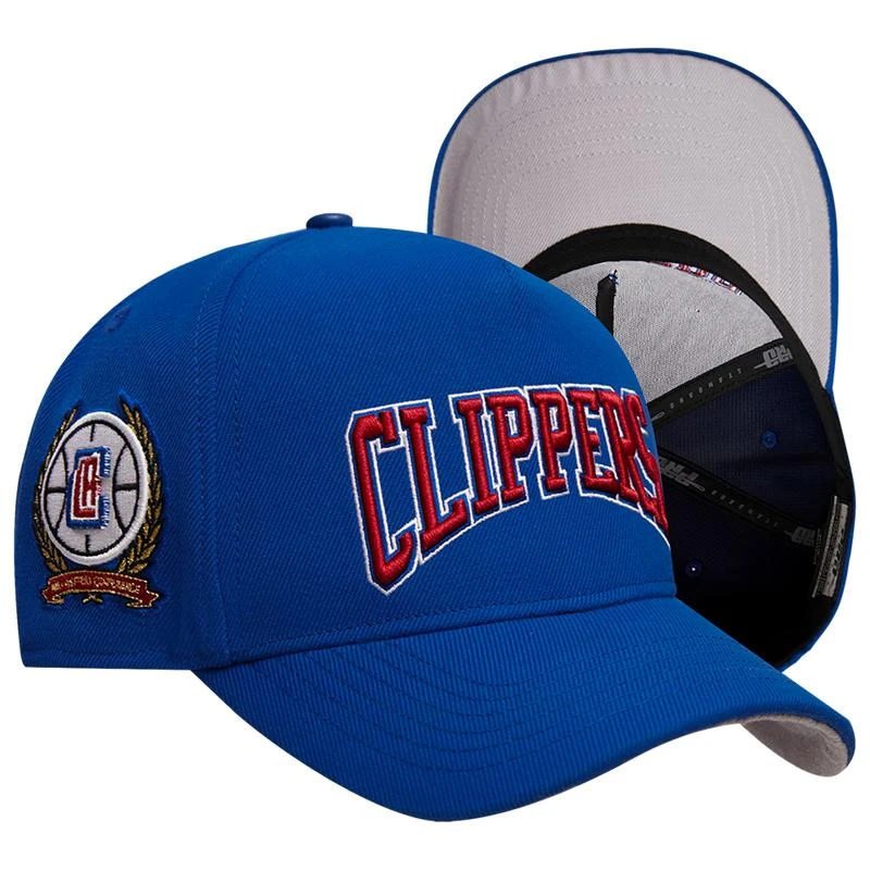 Pro Standard Pro Standard Clippers Crest Emblem Flatbrim Snapback - Men's 1