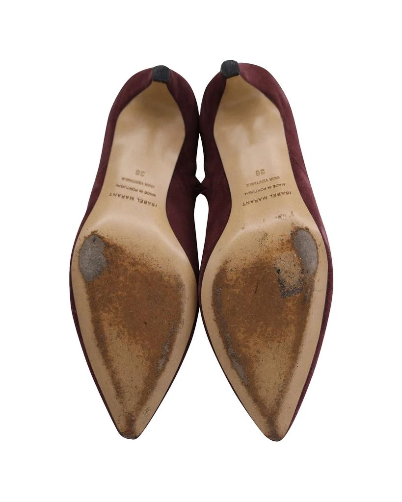 Isabel Marant Ankle Boots in Maroon Suede 5