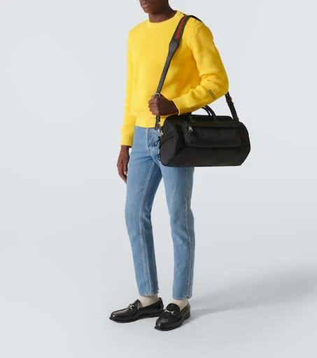 Gucci Web Stripe Medium logo duffel bag 7