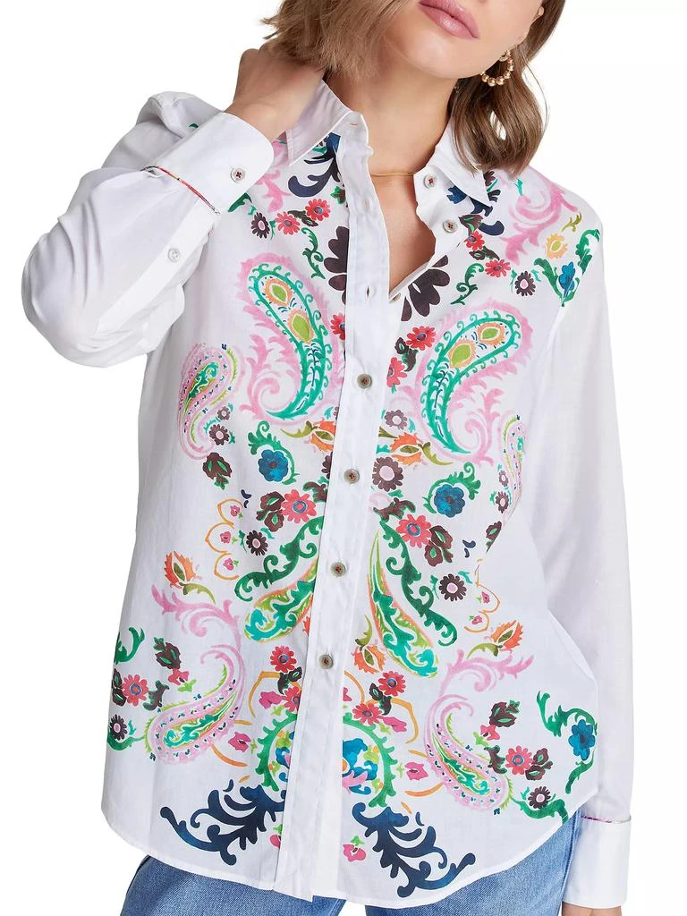 Robert Graham Carrie Floral Paisley Cotton Shirt 7